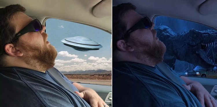 Netizens Photoshop What Sleeping Husband Missed
