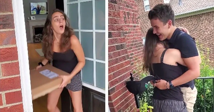 Teen Disguises Himself as Deliveryman to Surprise BFF