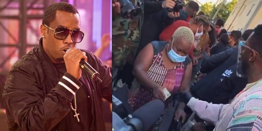 Sean ‘Diddy’ Combs' Handed Out Cash and Gift Bags in Miami Giveaway