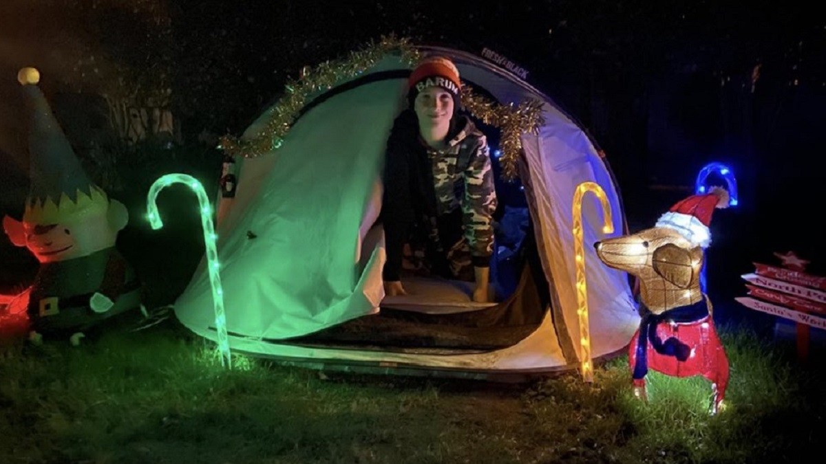 Boy Camps Out for 500 Days and Raises Over $700K for Hospice