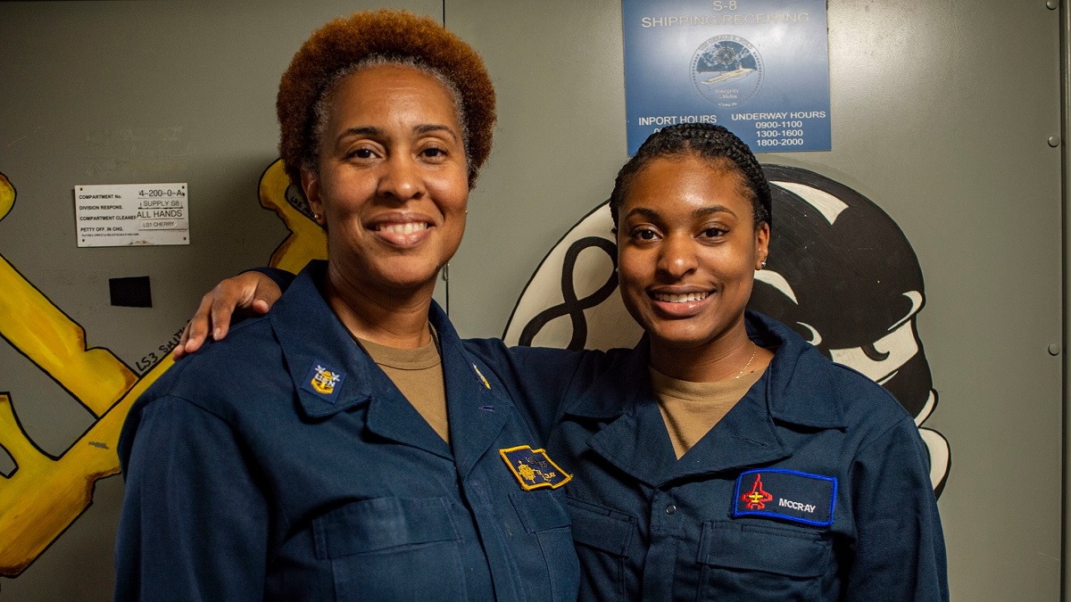 Mother-Daughter Duo Work Together On Same Navy Ship